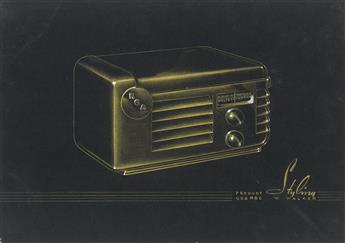 (INDUSTRIAL DESIGN / ADVERTISING.) Designs for RCA Radios.